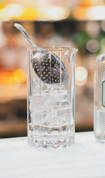 gin distillery empty glass