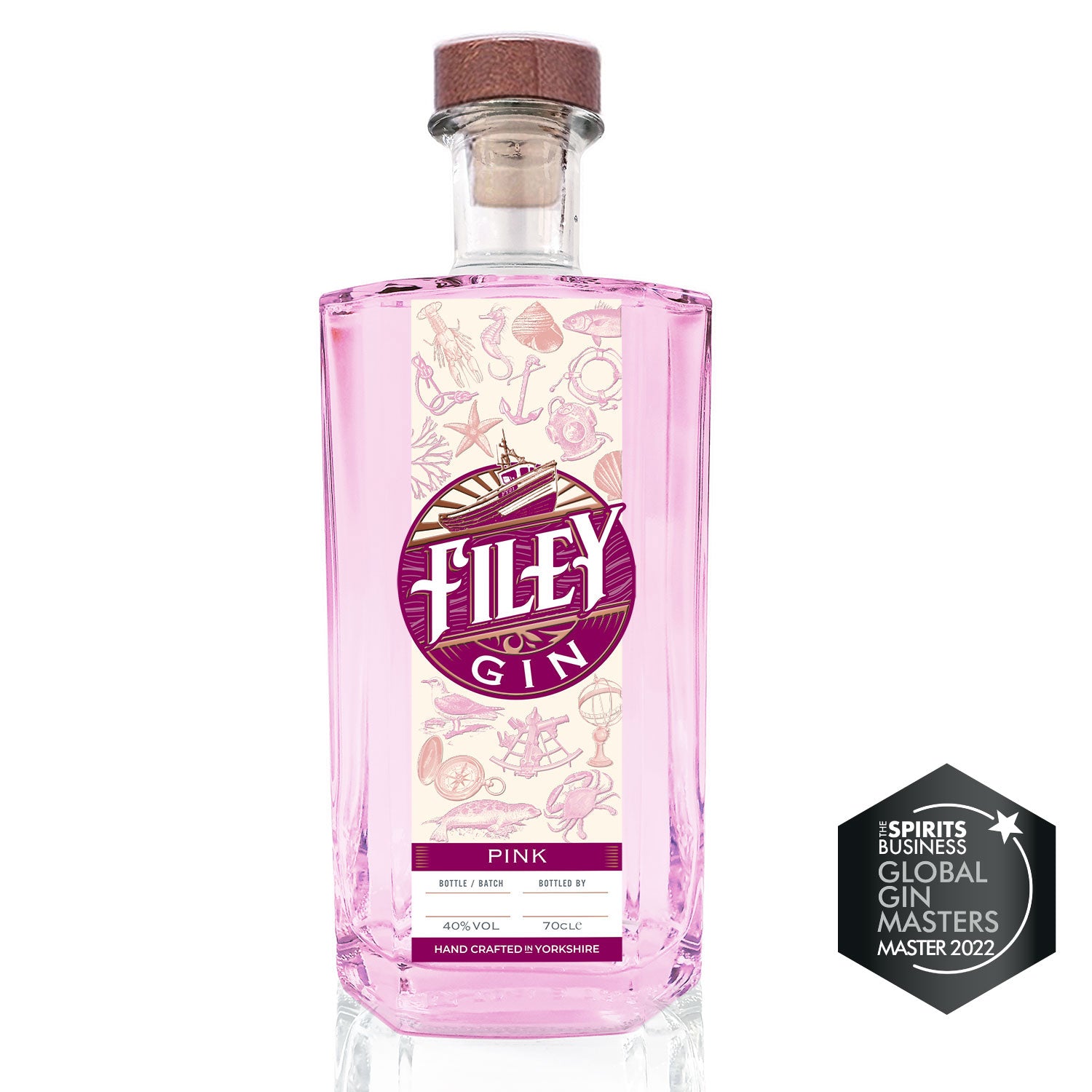 Filey Pink Gin | Coastal Pink Gin